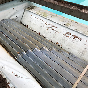 herstelling liner zwembadrolluik